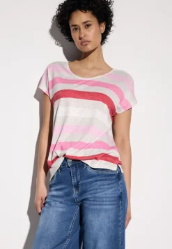 Street One Shirts*Gestreiftes T-Shirt glory red