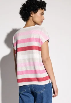 Street One Shirts*Gestreiftes T-Shirt glory red