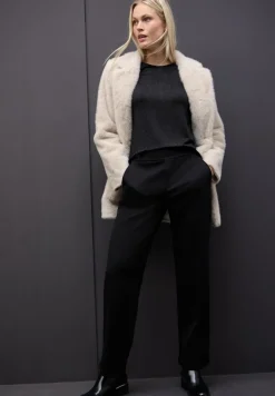 Street One Shirts*Glitzer Strick-Look Shirt Black