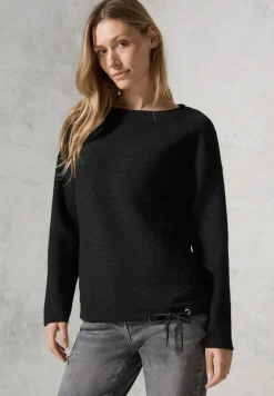 Cecil Shirts*Glitzerndes Ottoman Shirt Black