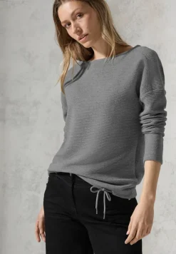 Cecil Shirts*Glitzerndes Ottoman Shirt platinum grey mel.