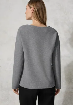 Cecil Shirts*Glitzerndes Ottoman Shirt platinum grey mel.