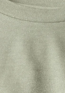 Street One Shirts*Glitzerndes T-Shirt dusty milky green