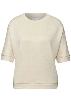 STREET ONE STUDIO Shirts*Glitzerndes T-Shirt soft beige