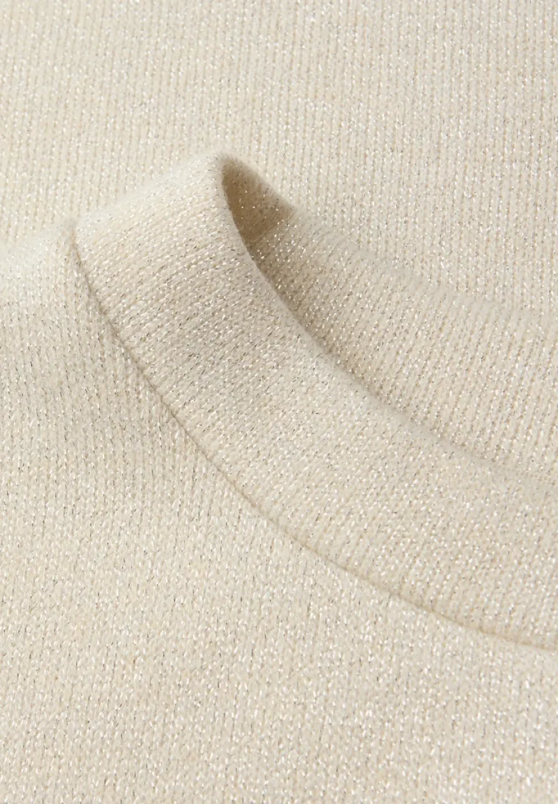 STREET ONE STUDIO Shirts*Glitzerndes T-Shirt soft beige