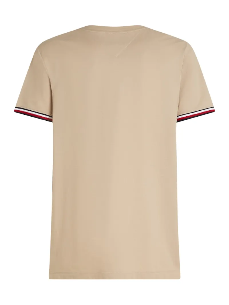 Tommy Hilfiger Shirts|Big Boys*GLOBAL STRIPE CUFF TEE sandalwood