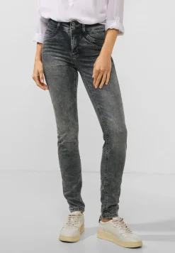 Street One Jeans*Graue Slim Fit Jeans authentic dark grey wash