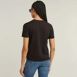 G-star Raw Shirts*G-script shiny r t wmn dk black