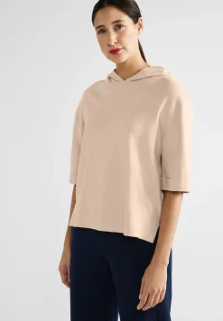 Street One Pullover & Sweatshirts*Halbarm Kapuzenpullover light smooth sand melange