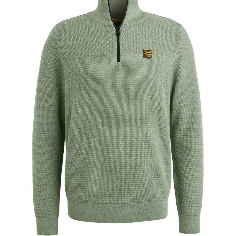 PME Legend Pullover & Sweatshirts|Big Boys*Half zip collar cotton mouline Quiet Green