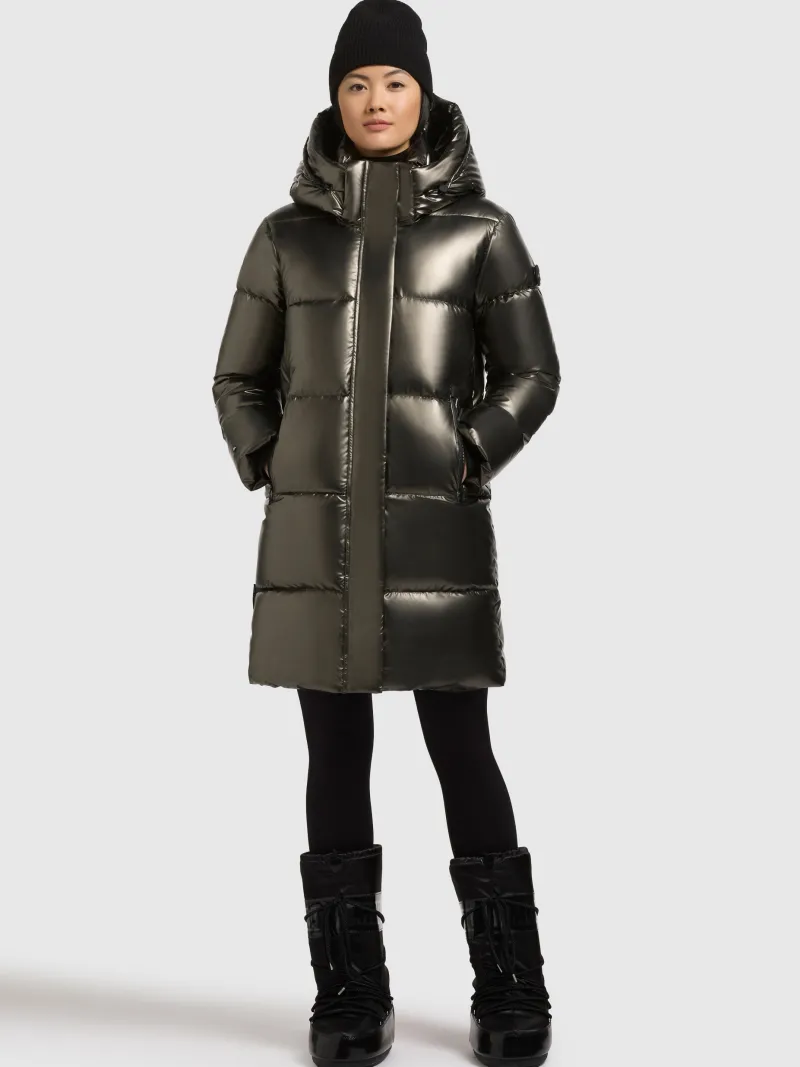 Khujo Jacken*Haya2 Shiny 581 Mud Brown