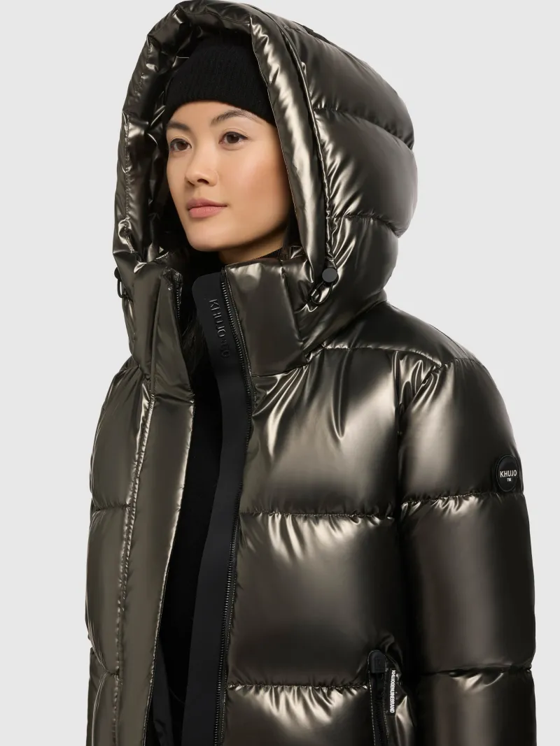 Khujo Jacken*Haya2 Shiny 581 Mud Brown