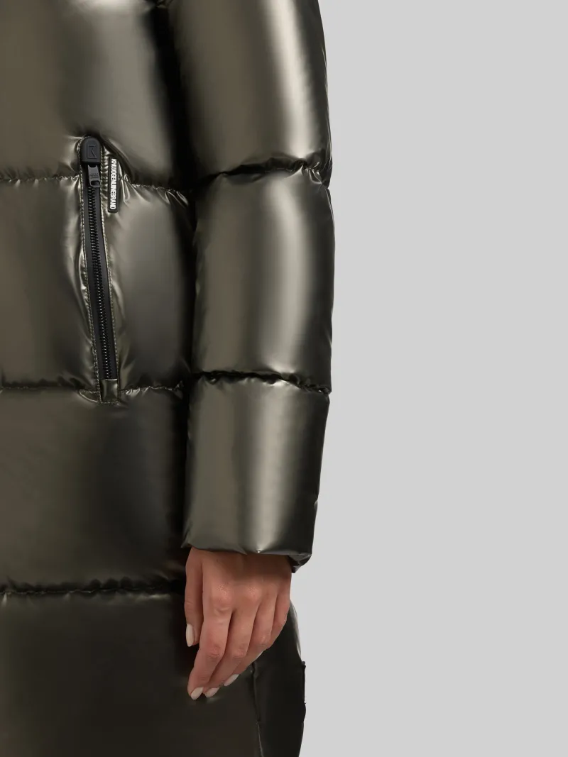 Khujo Jacken*Haya2 Shiny 581 Mud Brown