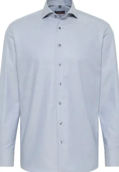 ETERNA Hemden|Big Boys*Hemd Fischgrat Langarm graublau