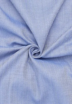 ETERNA Hemden|Big Boys*Hemd Fischgrat Langarm mittelblau