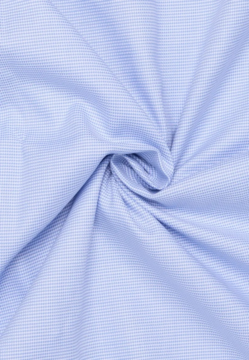 ETERNA Hemden|Big Boys*Hemd Hahnentritt Kurzarm hellblau