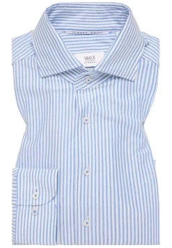 ETERNA Hemden|Big Boys*Hemd Jersey Langarm Blau