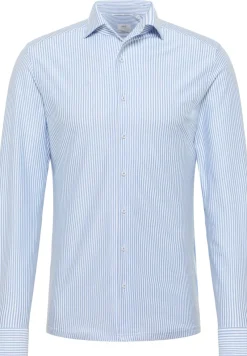 ETERNA Hemden|Big Boys*Hemd Jersey Langarm Blau