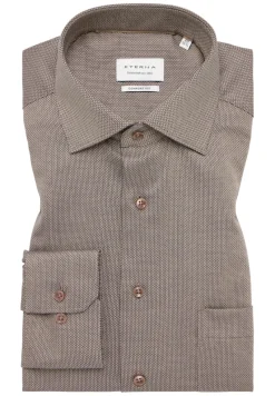 ETERNA Hemden|Big Boys*Hemd Langarm Cognac