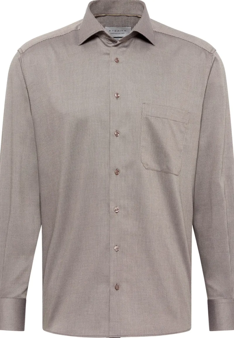 ETERNA Hemden|Big Boys*Hemd Langarm Cognac