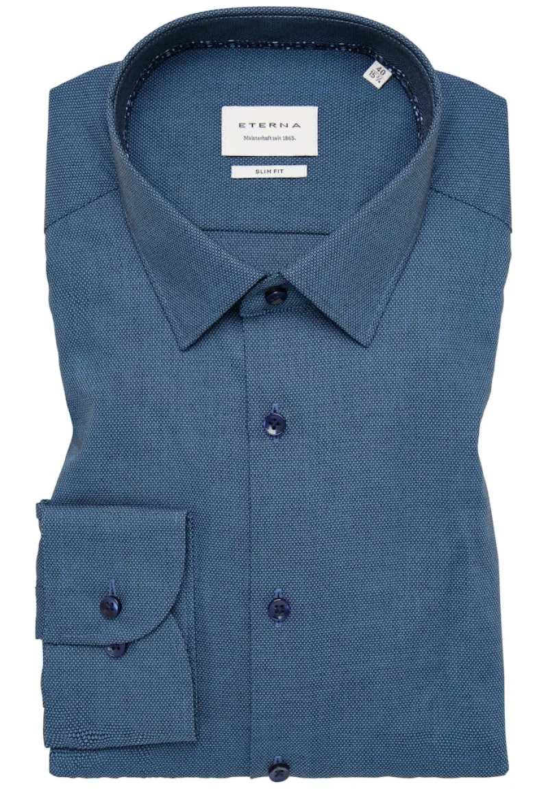 ETERNA Hemden|Big Boys*Hemd Langarm dunkelblau