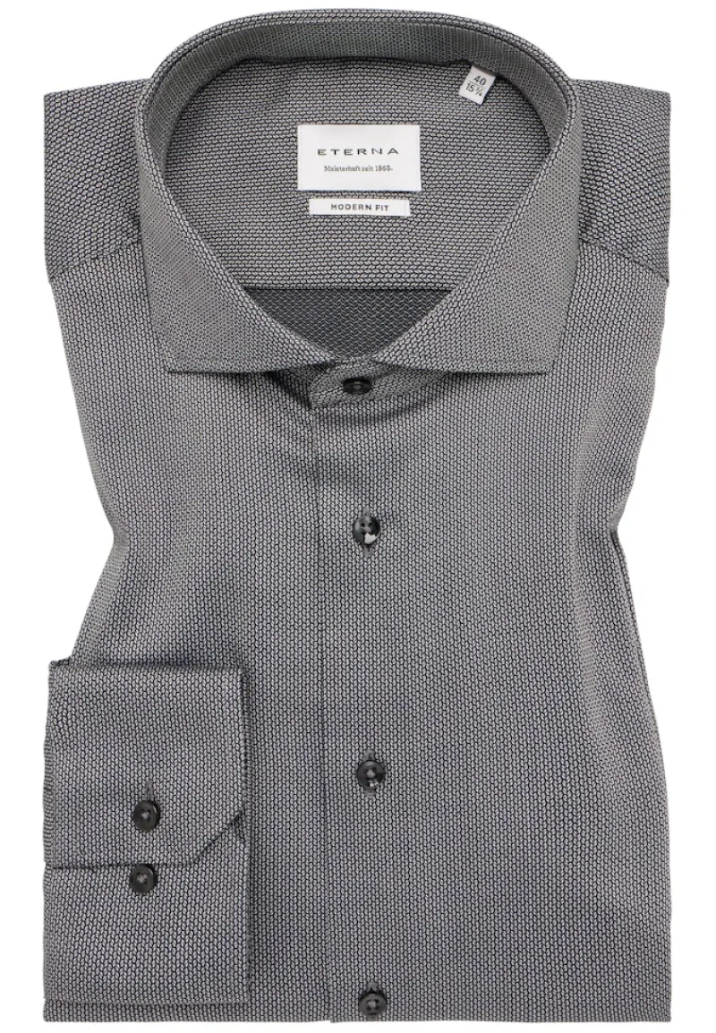 ETERNA Hemden|Big Boys*Hemd Langarm Grau