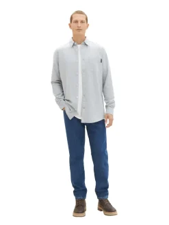 Tom Tailor Hemden|Big Boys*Hemd mit Brusttasche grey mint chambray