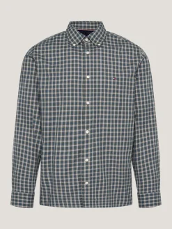 Tommy Hilfiger Big Boys|Hemden*Hemd mit Mikro-Schottenkaros green