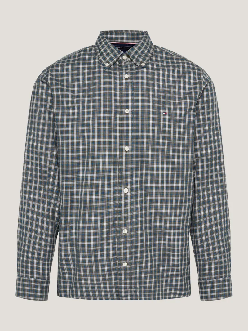 Tommy Hilfiger Big Boys|Hemden*Hemd mit Mikro-Schottenkaros green