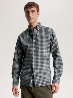 Tommy Hilfiger Big Boys|Hemden*Hemd mit Mikro-Schottenkaros green