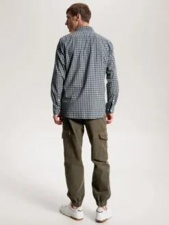 Tommy Hilfiger Big Boys|Hemden*Hemd mit Mikro-Schottenkaros green