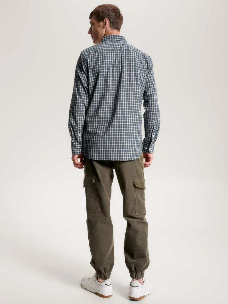 Tommy Hilfiger Big Boys|Hemden*Hemd mit Mikro-Schottenkaros green