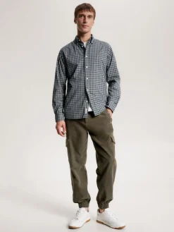 Tommy Hilfiger Big Boys|Hemden*Hemd mit Mikro-Schottenkaros green