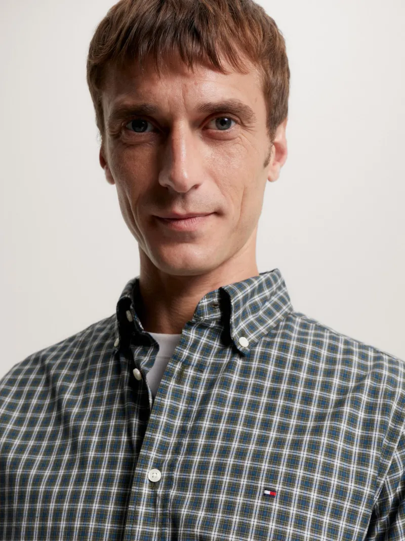 Tommy Hilfiger Big Boys|Hemden*Hemd mit Mikro-Schottenkaros green