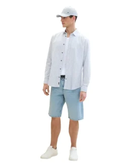 Tom Tailor Hemden|Big Boys*Hemd mit Streifenmuster blue white dobby stripe