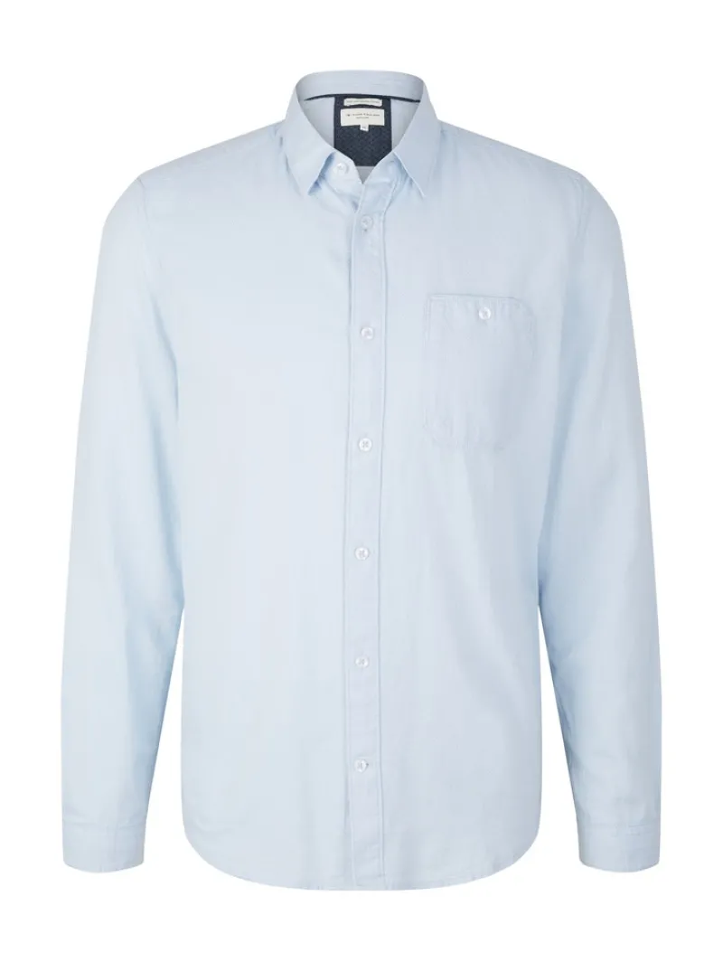 Tom Tailor Hemden|Big Boys*Hemd mit Struktur light blue white structure