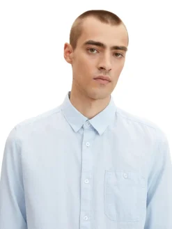 Tom Tailor Hemden|Big Boys*Hemd mit Struktur light blue white structure