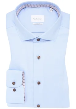 ETERNA Hemden|Big Boys*Hemd Natté Langarm hellblau