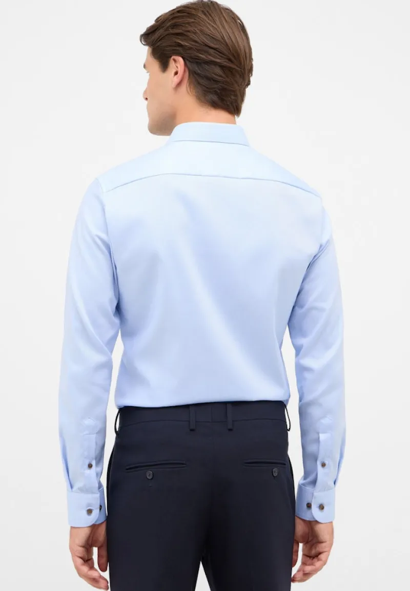 ETERNA Hemden|Big Boys*Hemd Natté Langarm hellblau
