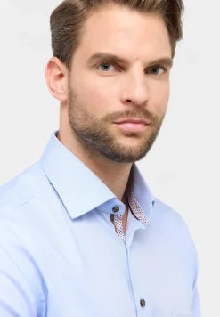 ETERNA Hemden|Big Boys*Hemd Natté Langarm hellblau