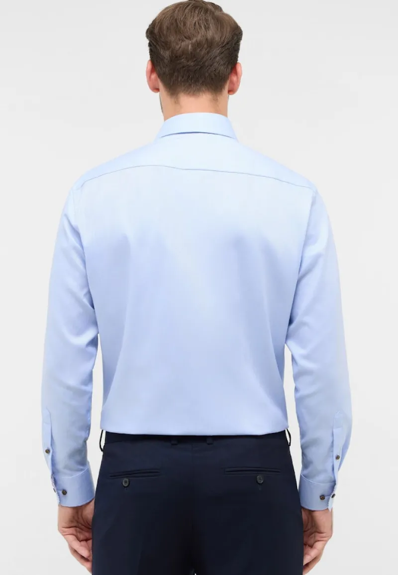 ETERNA Hemden|Big Boys*Hemd Natté Langarm hellblau