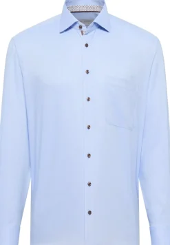 ETERNA Hemden|Big Boys*Hemd Natté Langarm hellblau