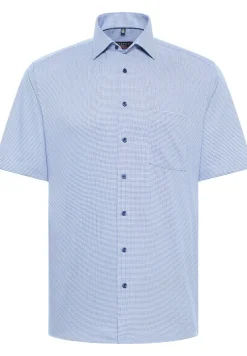 ETERNA Hemden|Big Boys*Hemd Panama Kurzarm Blau