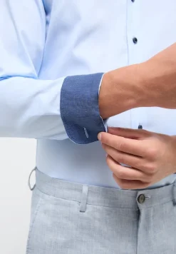 ETERNA Hemden|Big Boys*Hemd Pinpoint Langarm hellblau