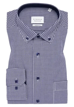 ETERNA Hemden|Big Boys*Hemd Popeline Langarm navy
