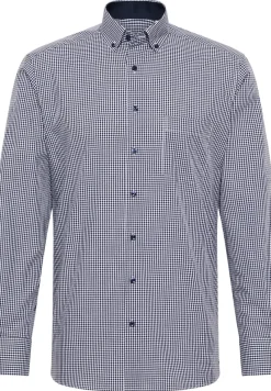 ETERNA Hemden|Big Boys*Hemd Popeline Langarm navy