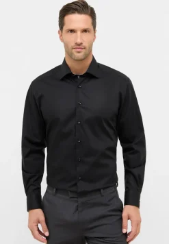 ETERNA Hemden|Big Boys*Hemd Popeline Langarm Schwarz