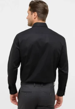 ETERNA Hemden|Big Boys*Hemd Popeline Langarm Schwarz