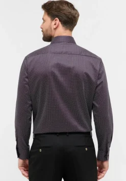 ETERNA Hemden|Big Boys*Hemd Satingewebe Langarm burgunder