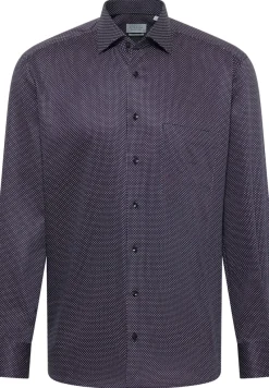 ETERNA Hemden|Big Boys*Hemd Satingewebe Langarm burgunder